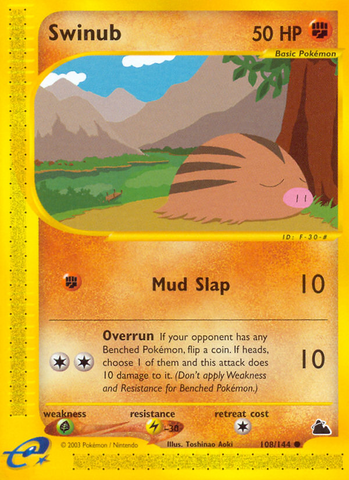 Swinub (108/144) [Skyridge] - Destination Retro