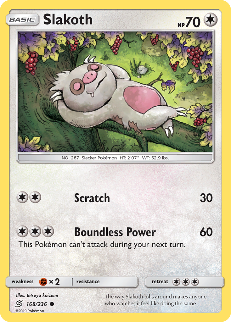 Slakoth (168/236) [Sun & Moon: Unified Minds] - Destination Retro