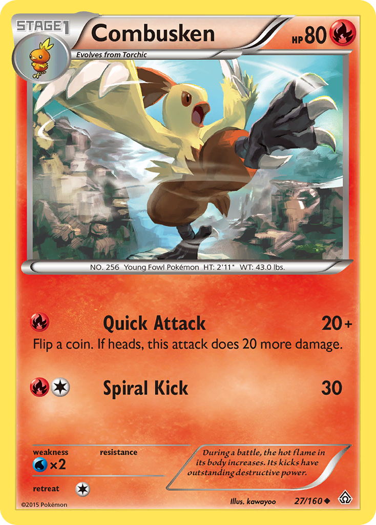 Combusken (27/160) [XY: Primal Clash] - Destination Retro