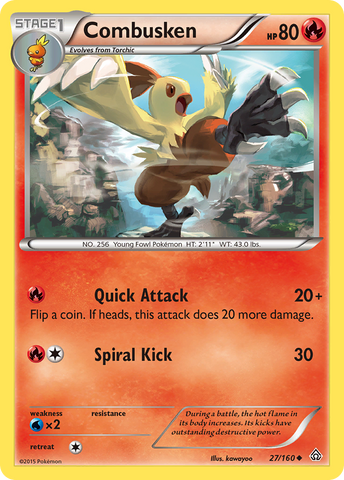 Combusken (27/160) [XY: Primal Clash] - Destination Retro