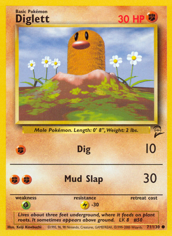 Diglett (71/130) [Base Set 2] - Destination Retro