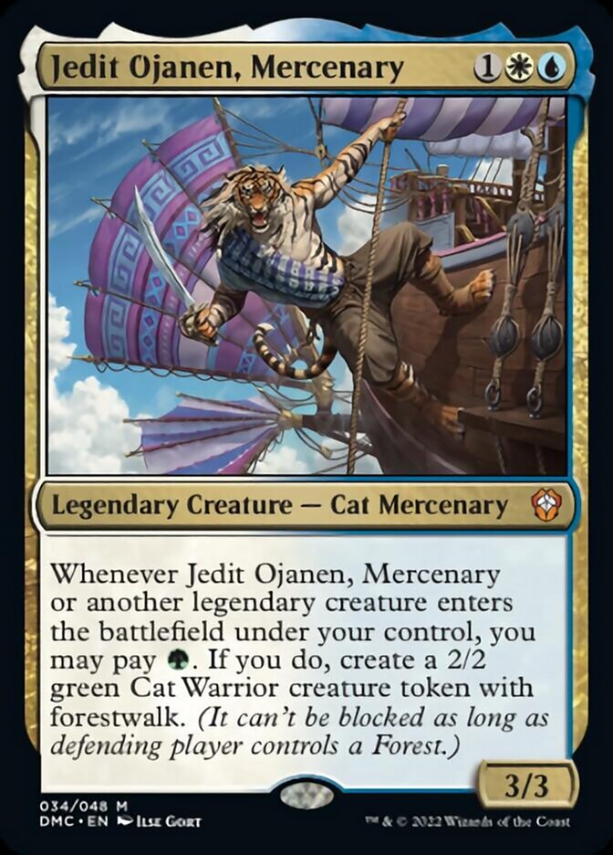 Jedit Ojanen, Mercenary [Dominaria United Commander] - Destination Retro