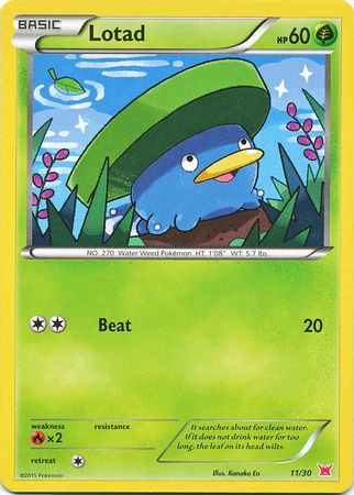 Lotad (11/30) [XY: Trainer Kit - Latias & Latios] - Destination Retro
