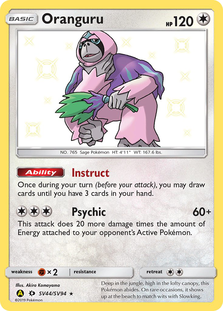 Oranguru (SV44/SV94) [Sun & Moon: Hidden Fates - Shiny Vault] - Destination Retro