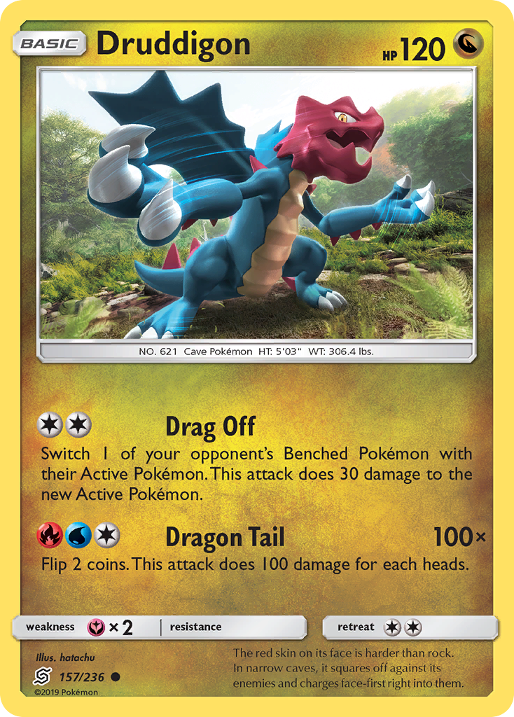 Druddigon (157/236) [Sun & Moon: Unified Minds] - Destination Retro