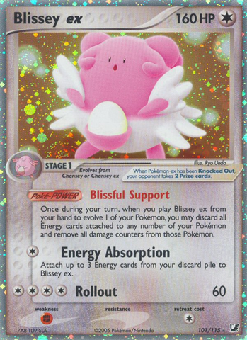 Blissey ex (101/115) [EX: Unseen Forces] - Destination Retro
