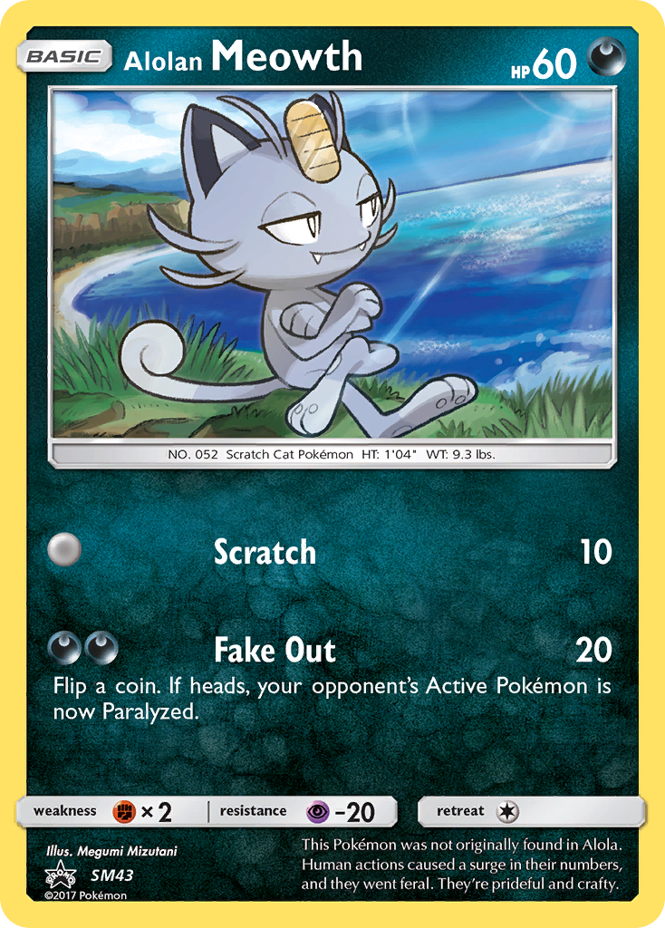 Alolan Meowth (SM43) [Sun & Moon: Black Star Promos] - Destination Retro