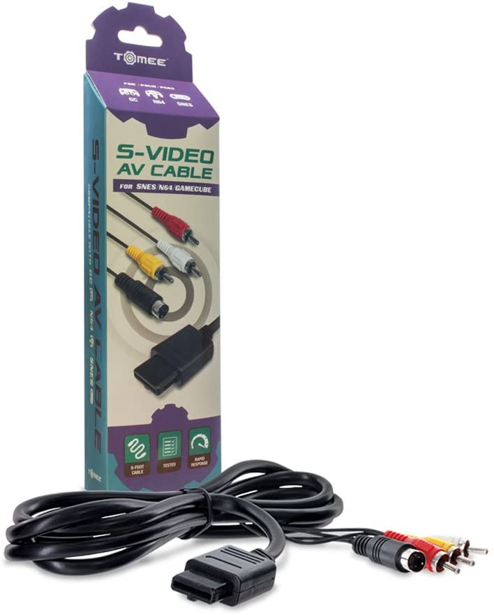 Tomee S-Video AV Cable For Nintendo GameCube/ N64/ SNES - Destination Retro