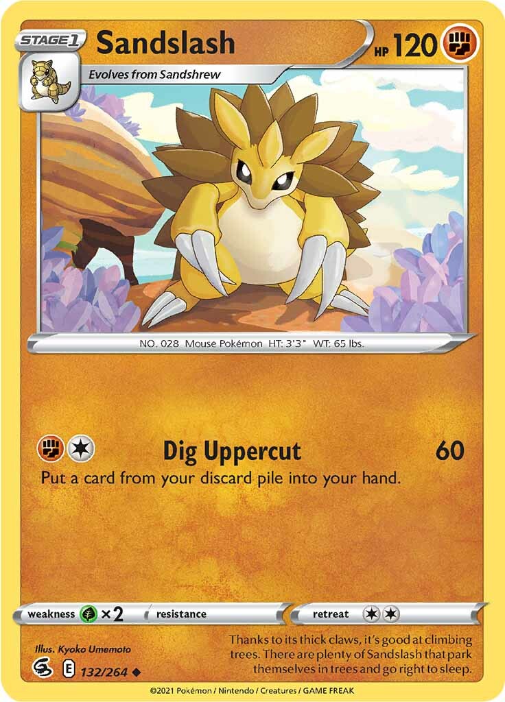 Sandslash (132/264) [Sword & Shield: Fusion Strike] - Destination Retro