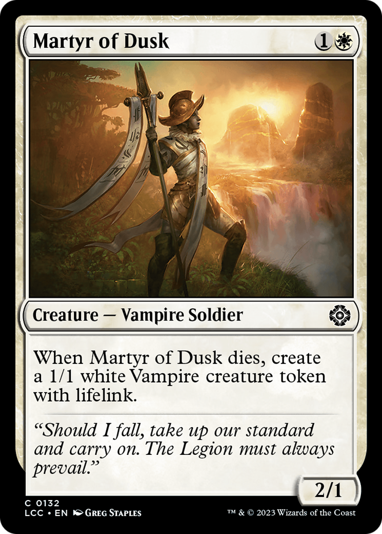 Martyr of Dusk [The Lost Caverns of Ixalan Commander] - Destination Retro