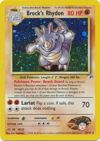 Brock's Rhydon (2/132) [Gym Heroes Unlimited] - Destination Retro