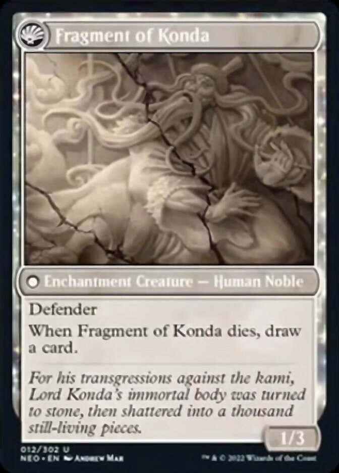 The Fall of Lord Konda // Fragment of Konda [Kamigawa: Neon Dynasty] - Destination Retro