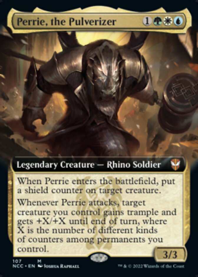 Perrie, the Pulverizer (Extended Art) [Streets of New Capenna Commander] - Destination Retro