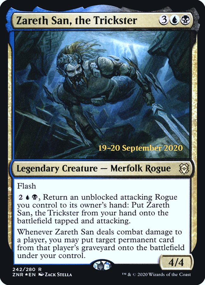 Zareth San, the Trickster  [Zendikar Rising Prerelease Promos] - Destination Retro