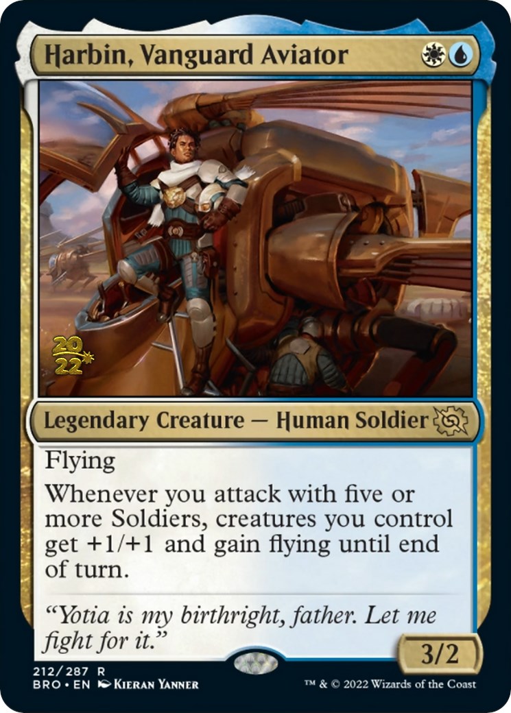 Harbin, Vanguard Aviator [The Brothers' War: Prerelease Promos] - Destination Retro