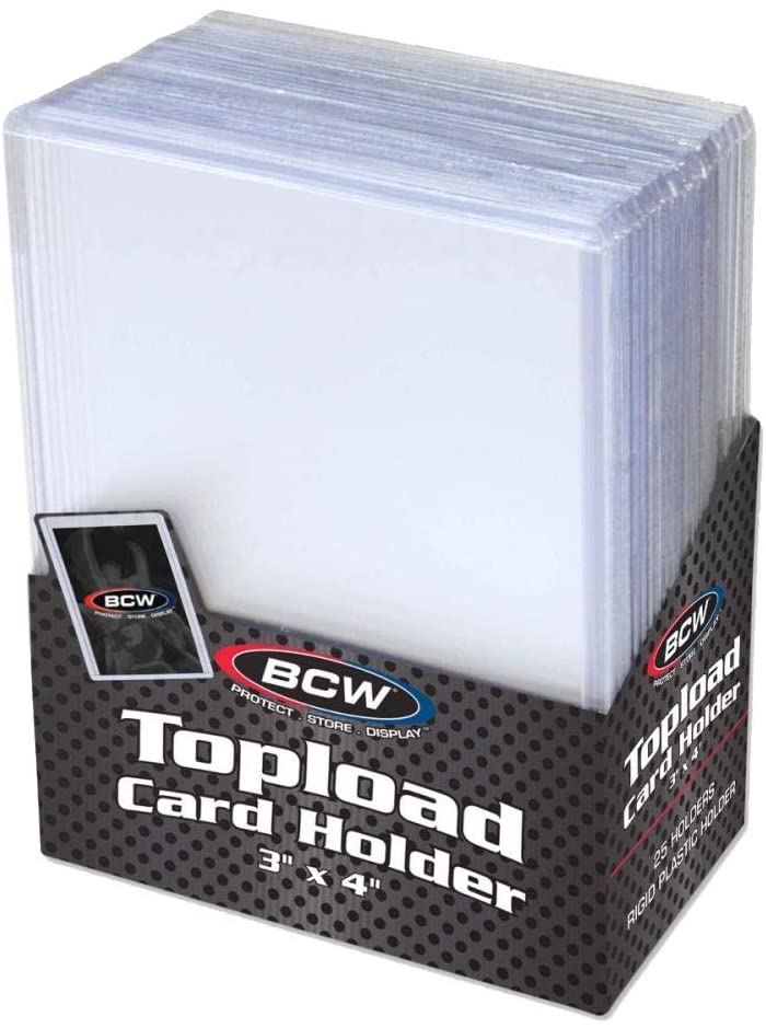 BCW 3" x 4" Topload Card Holder for Standard Trading Cards - Destination Retro