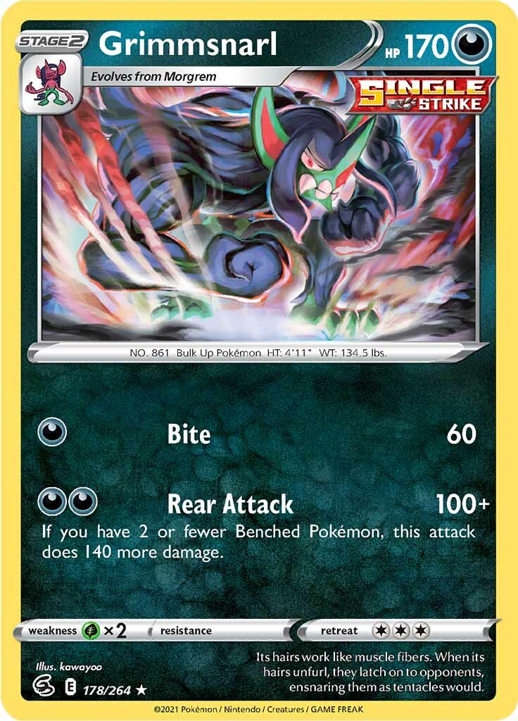 Grimmsnarl (178/264) [Sword & Shield: Fusion Strike] - Destination Retro