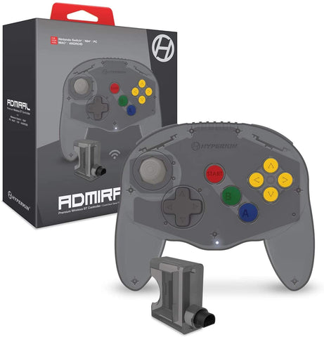 N64 - Admiral Premium Wireless BT Controller for N64 (Space Black) - Hyperkin - Destination Retro