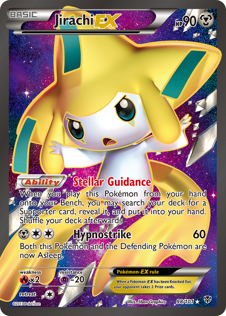 Jirachi EX (98/101) [Black & White: Plasma Blast] - Destination Retro