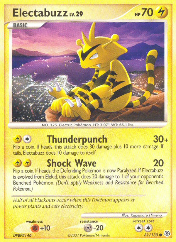 Electabuzz (81/130) [Diamond & Pearl: Base Set] - Destination Retro