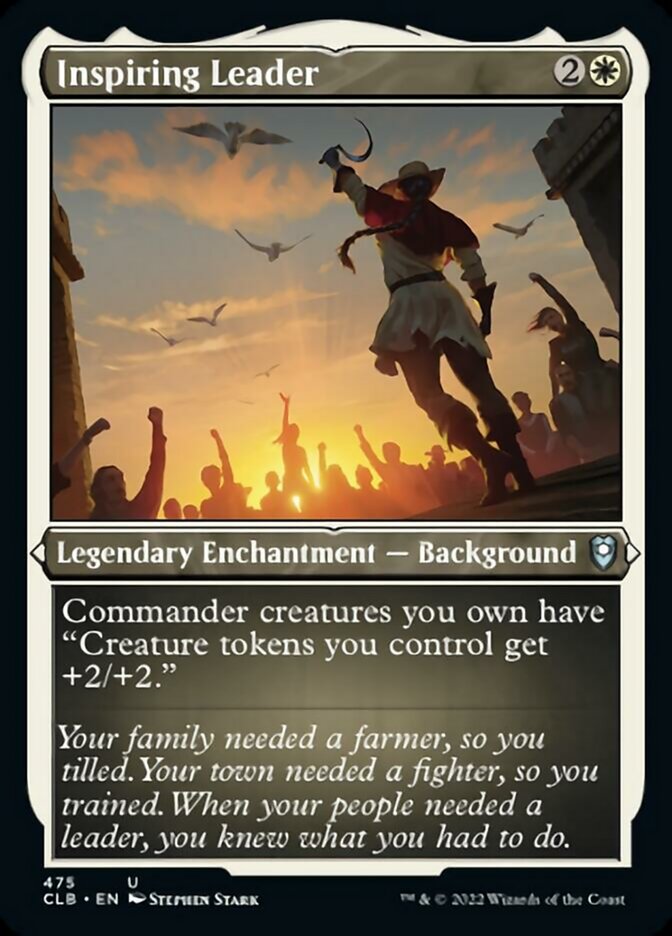 Inspiring Leader (Foil Etched) [Commander Legends: Battle for Baldur's Gate] - Destination Retro