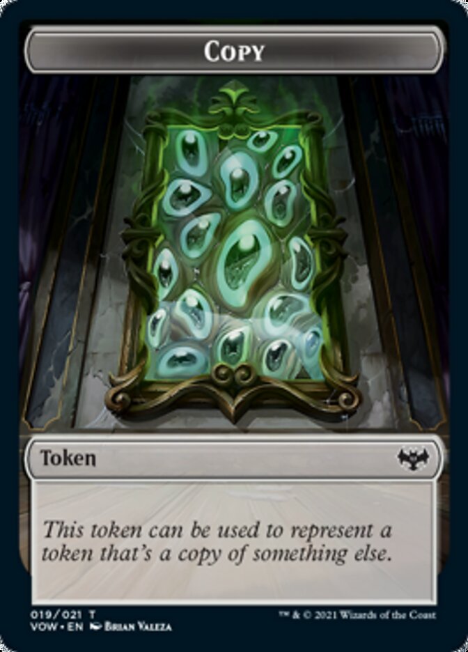 Copy // Human (010) Double-sided Token [Innistrad: Crimson Vow Tokens] - Destination Retro
