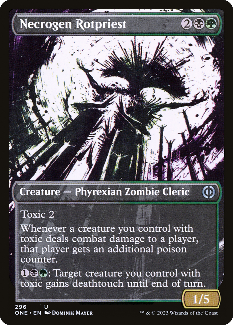 Necrogen Rotpriest (Borderless Ichor) [Phyrexia: All Will Be One] - Destination Retro