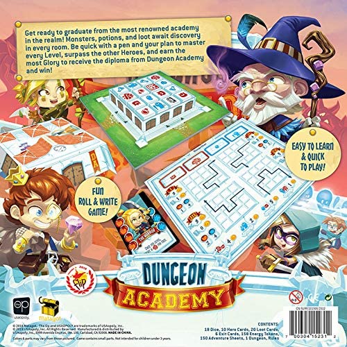 Dungeon Academy | Roll & Write Maze Board Game - Destination Retro