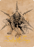 Bhaal, Lord of Murder Art Card (Gold-Stamped Signature) [Commander Legends: Battle for Baldur's Gate Art Series] - Destination Retro