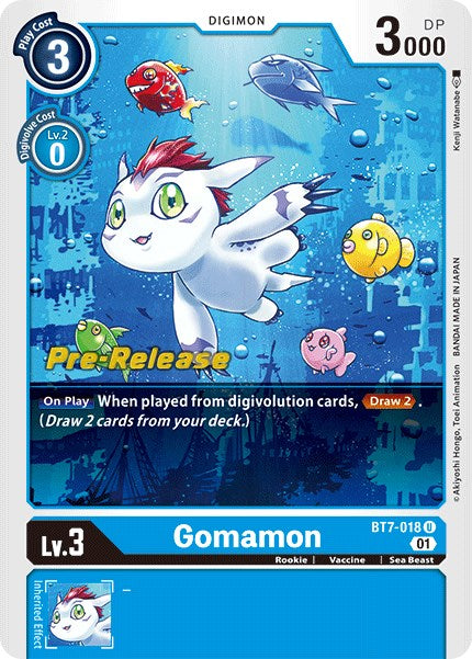 Gomamon [BT7-018] [Next Adventure Pre-Release Cards] - Destination Retro