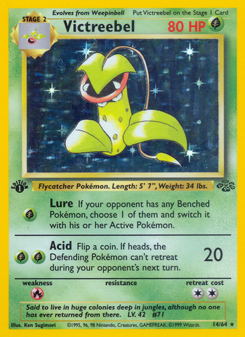 Victreebel (14/64) [Jungle 1st Edition] - Destination Retro