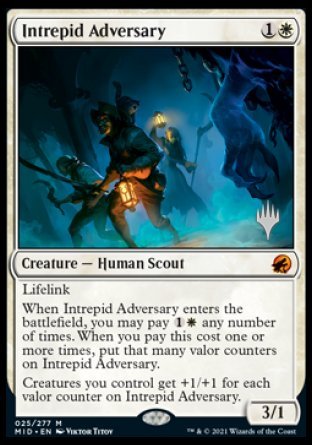 Intrepid Adversary (Promo Pack) [Innistrad: Midnight Hunt Promos] - Destination Retro