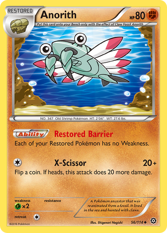 Anorith (56/114) [XY: Steam Siege] - Destination Retro