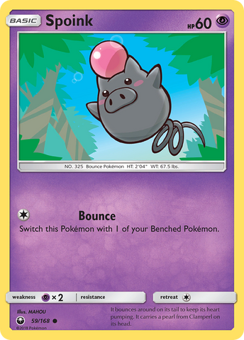 Spoink (59/168) [Sun & Moon: Celestial Storm] - Destination Retro