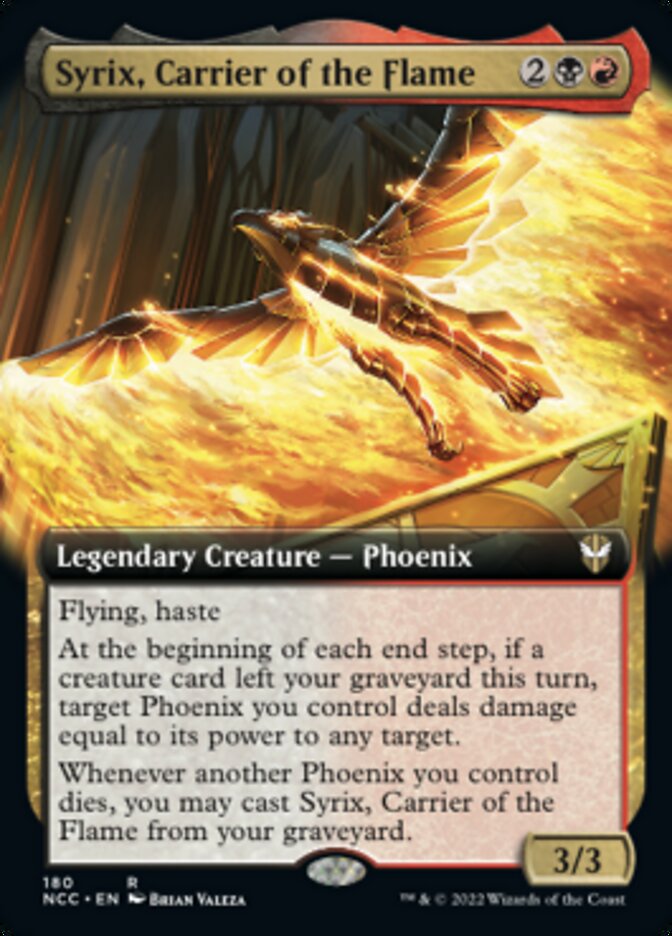 Syrix, Carrier of the Flame (Extended Art) [Streets of New Capenna Commander] - Destination Retro