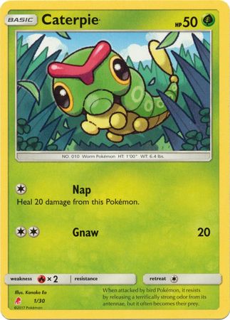 Caterpie (1/30) [Sun & Moon: Trainer Kit - Lycanroc & Alolan Raichu] - Destination Retro