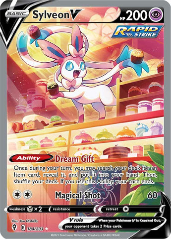Sylveon V (184/203) [Sword & Shield: Evolving Skies] - Destination Retro