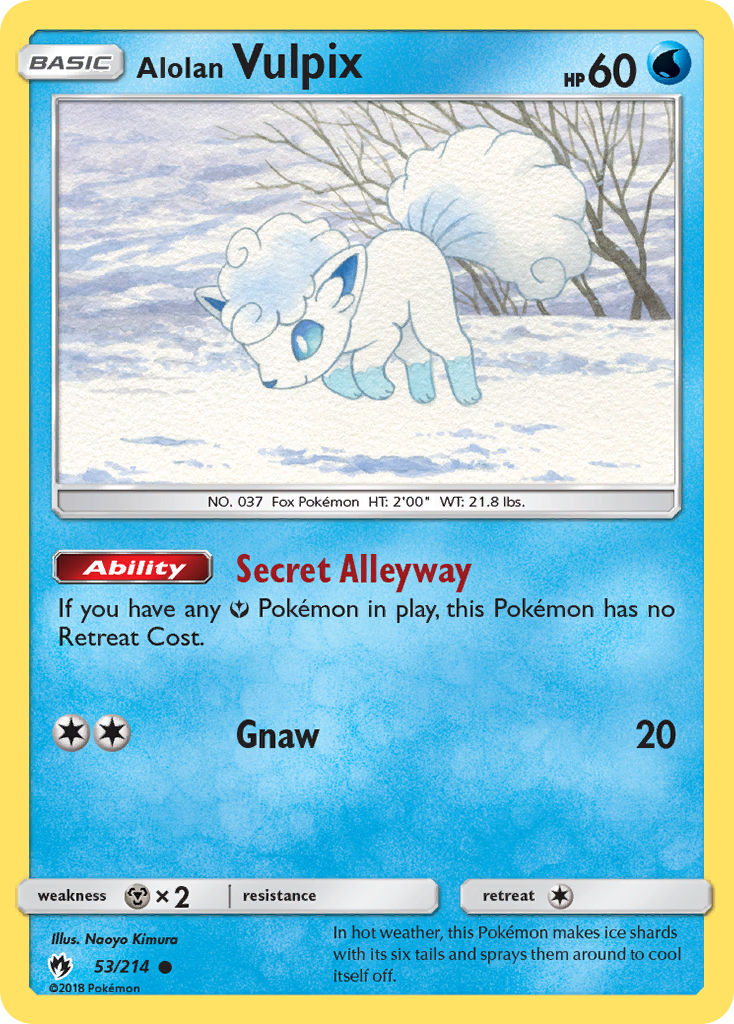 Alolan Vulpix (53/214) [Sun & Moon: Lost Thunder] - Destination Retro