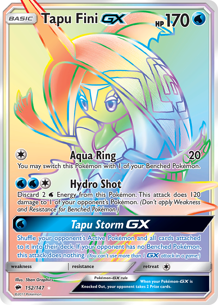 Tapu Fini GX (152/147) [Sun & Moon: Burning Shadows] - Destination Retro