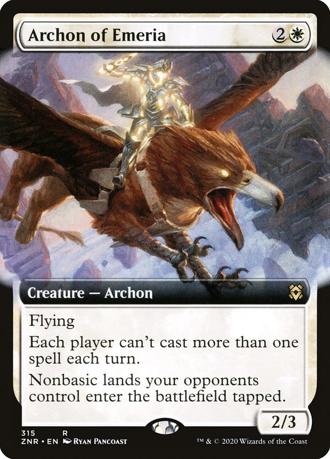 Archon of Emeria (Extended Art) [Zendikar Rising] - Destination Retro