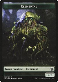 Elemental (008) // Elemental (010) Double-sided Token [Commander: Zendikar Rising Tokens] - Destination Retro