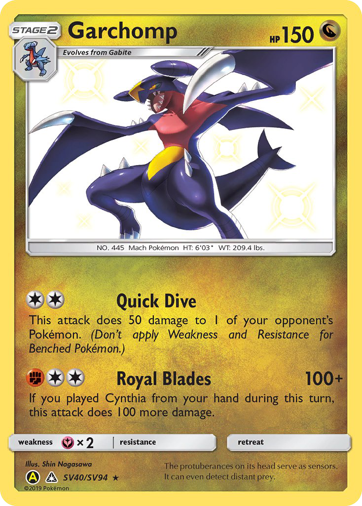 Garchomp (SV40/SV94) [Sun & Moon: Hidden Fates - Shiny Vault] - Destination Retro
