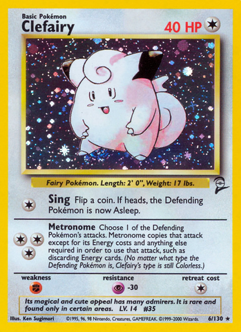 Clefairy (6/130) [Base Set 2] - Destination Retro