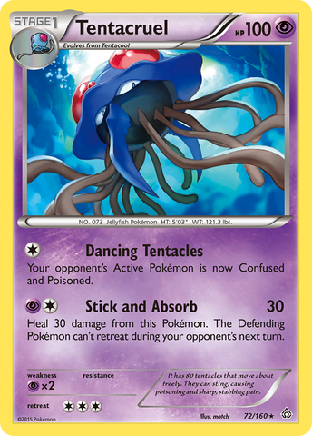 Tentacruel (72/160) [XY: Primal Clash] - Destination Retro