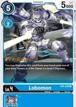 Lobomon [BT4-025] [Great Legend Pre-Release Promos] - Destination Retro