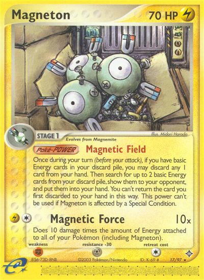 Magneton (17/97) [EX: Dragon] - Destination Retro