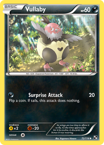 Vullaby (72/114) [Black & White: Base Set] - Destination Retro