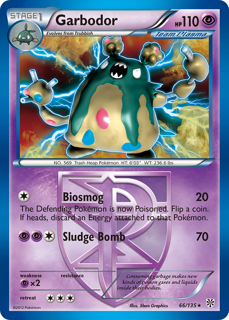 Garbodor (66/135) [Black & White: Plasma Storm] - Destination Retro
