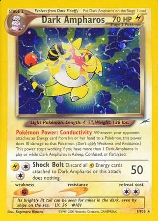 Dark Ampharos (1/105) [Neo Destiny Unlimited] - Destination Retro