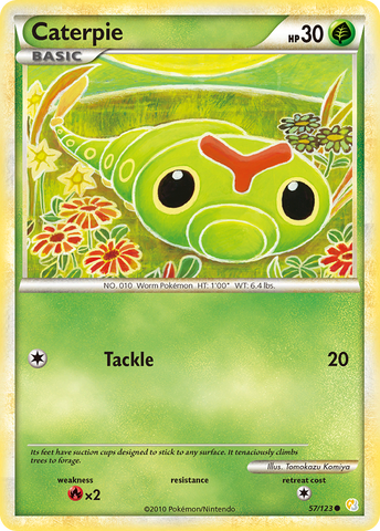 Caterpie (57/123) [HeartGold & SoulSilver: Base Set] - Destination Retro